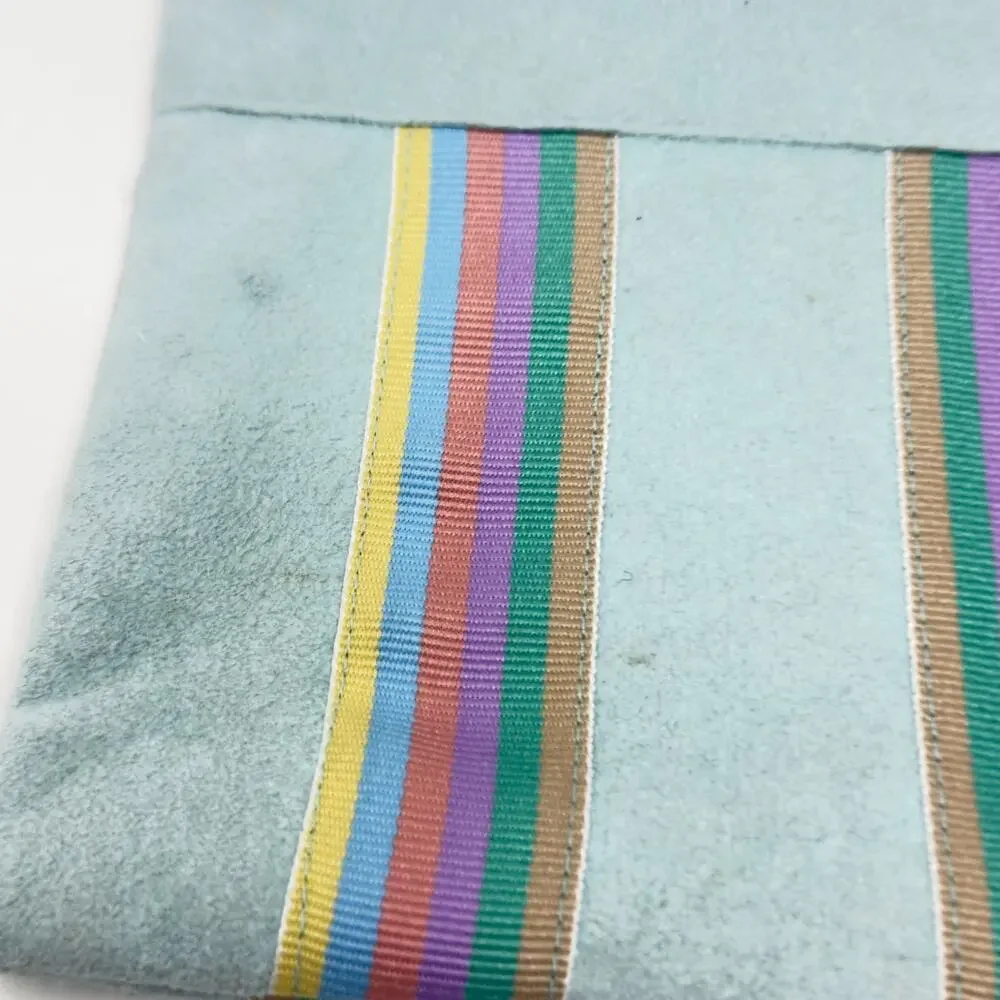 Vintage Ultra Suede Cosmetics Makeup Pencil Bag and Coin Purse Set of 3